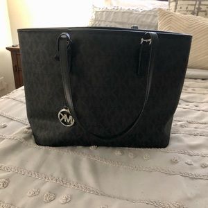 Michael Kors Large black handbag with silver